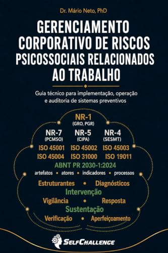 Capa do livro Gerenciamento Corporativo de Riscos Psicossociais Relacionados ao Trabalho, de Dr. Mário Neto